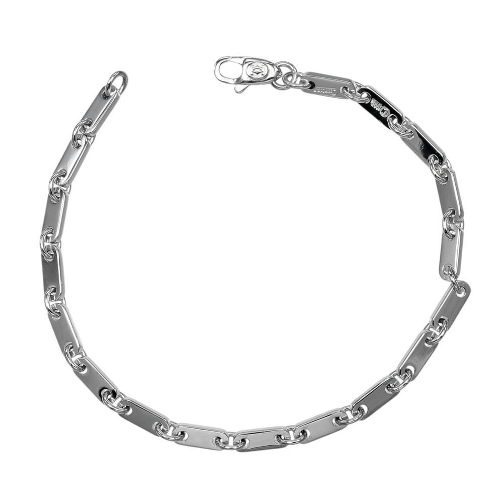 Cartier Figaro Bracelet, Wrist size approx. 17.3cm, 18KWG White Gold, 11.16g,...